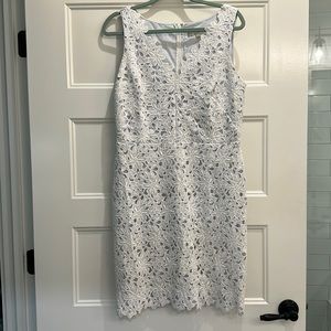 Great condition White Ann Taylor loft, white dress size 10